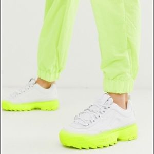 FILA Women Disruptor 2 Bright Fade White Yellow